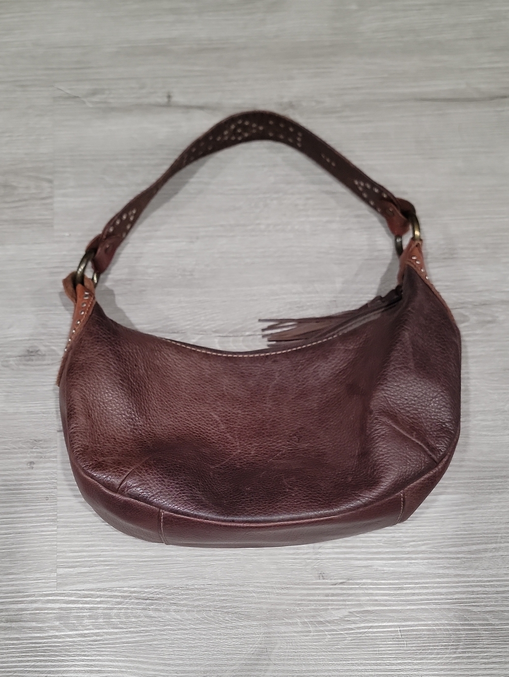 Fossil Brown Leather Shoulder Bag